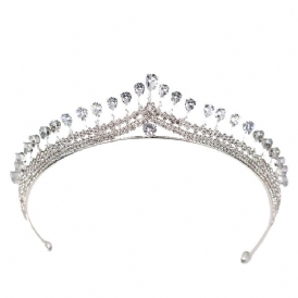 Lyxigt Kristallbröllop Brud Tiara