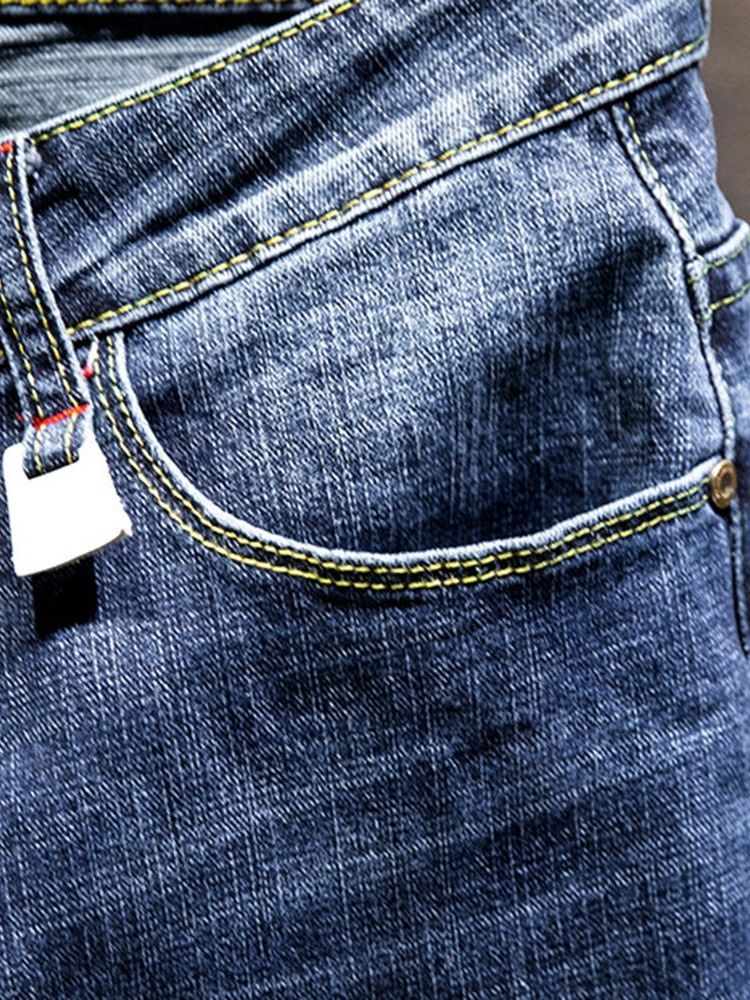 Vanliga Pocket Fashion Zipper Jeans