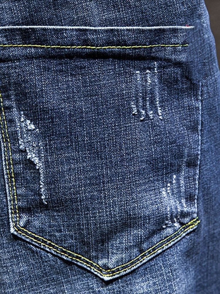 Vanliga Pocket Fashion Zipper Jeans