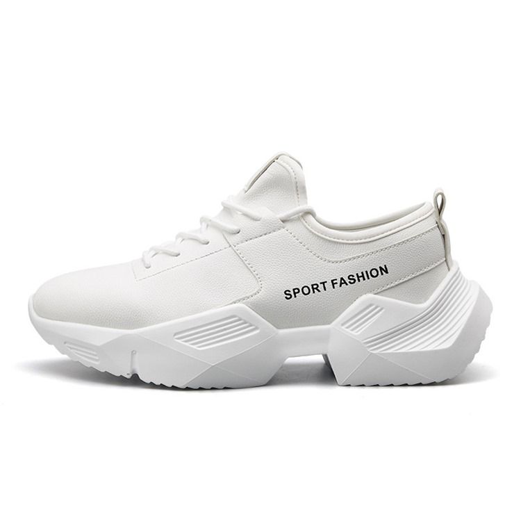 Pu Letter Sneakers För Män