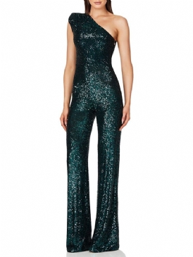 Asymmetrisk Vanlig Western Slim Raight Jumpsuit