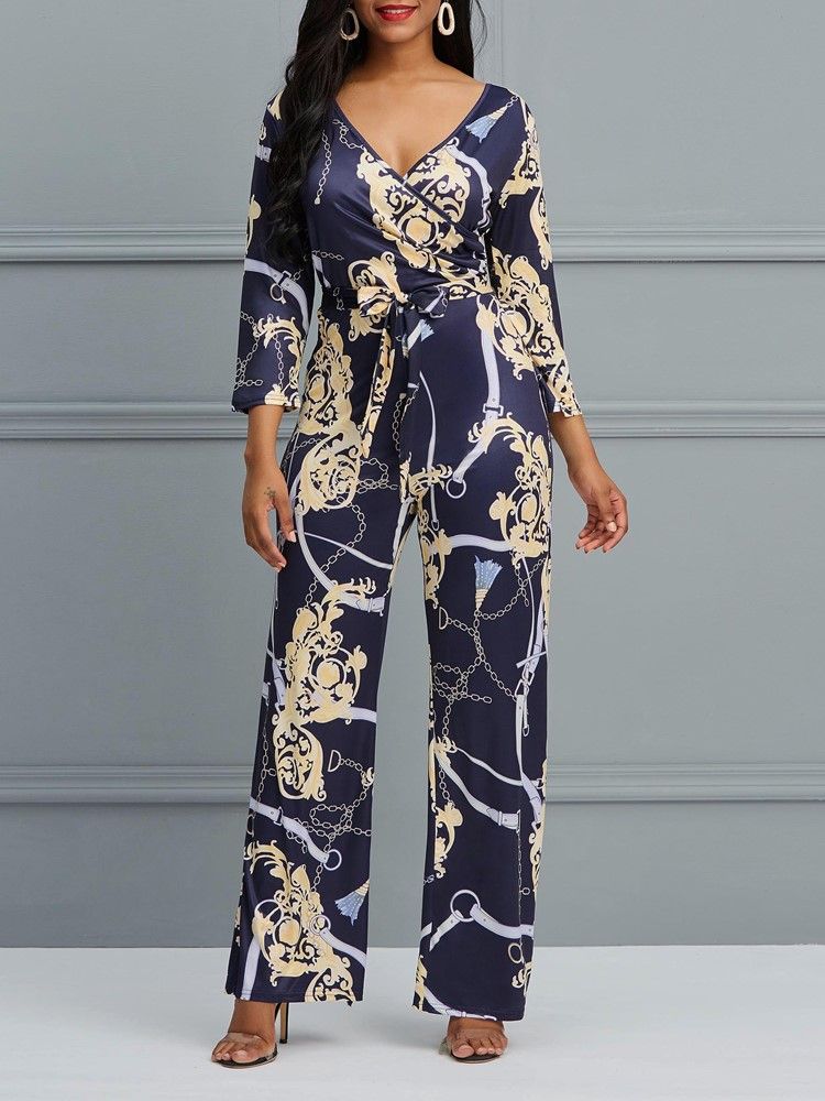 Blommig V-Halstryck Breda Ben Dam Jumpsuit