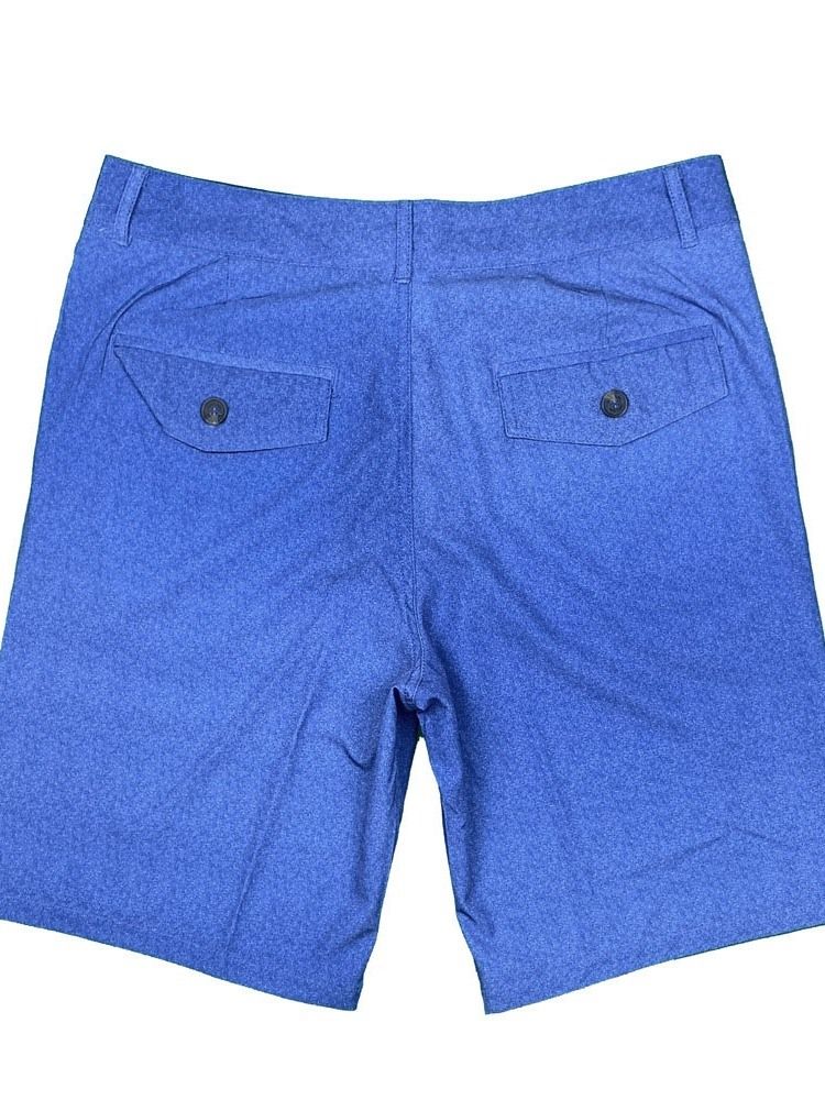 Enfärgade Herrshorts Med Lös Knapp