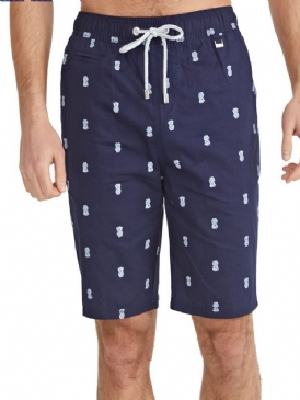 Print Casual Shorts För Män