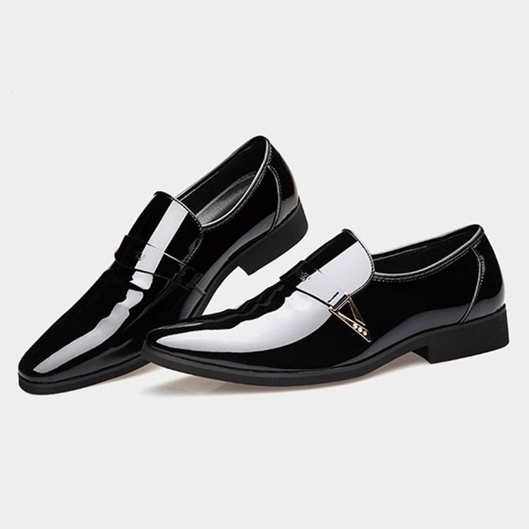 Pu Paljett Slip-On Oxford Skor För Män