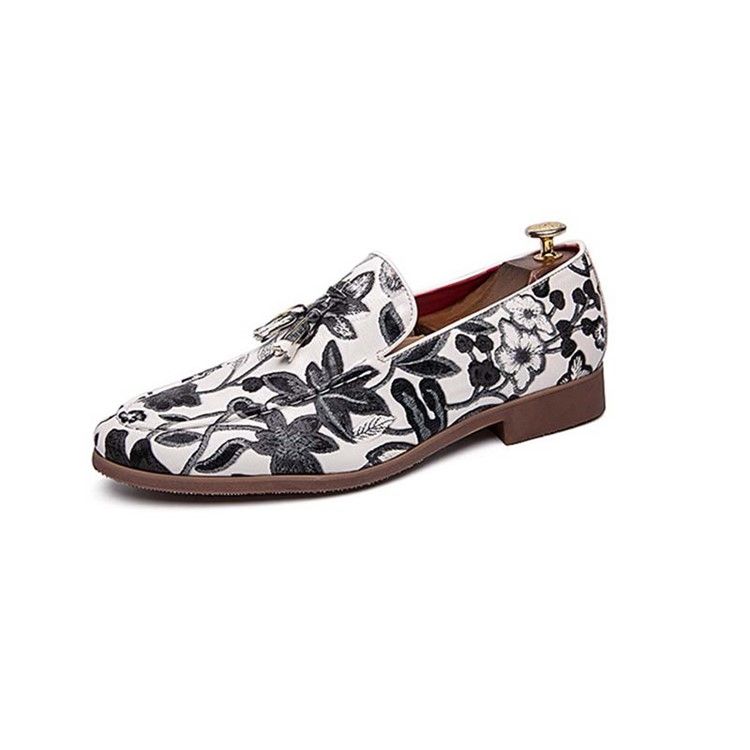 Slip-On Color Block Rund Toe Herrskor