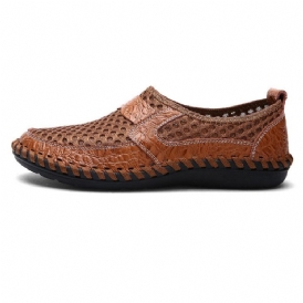 Mesh Hollow Slip-On Herrskor