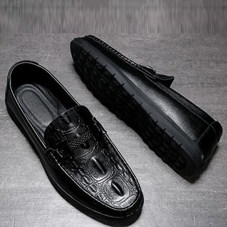 Pu Slip-On Low-Cut Övre Herr Fritidsskor