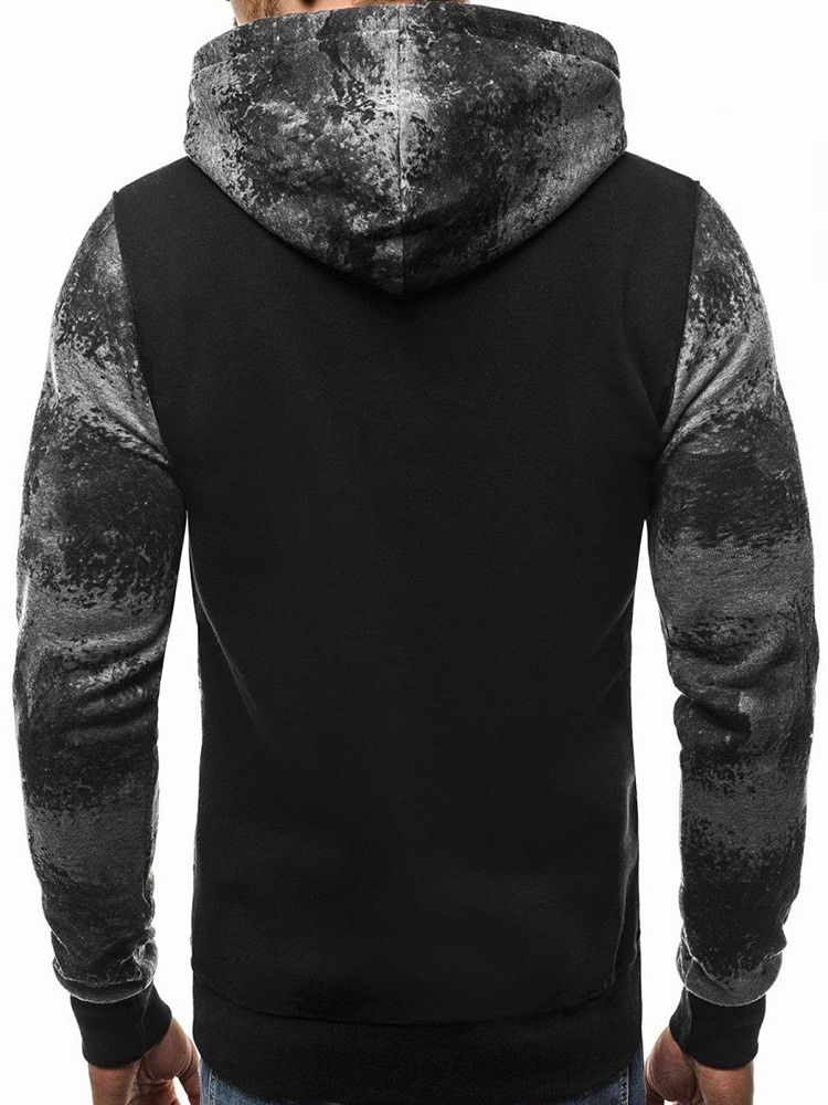 Pullover Pocket Color Block Pullover Hoodies