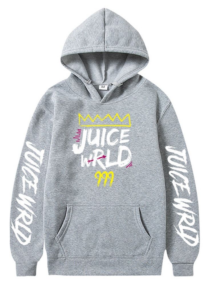 Pullover Print Letter Hooded European Hoodies