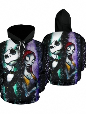 Pullover Skull Print Spring Casual Hoodies