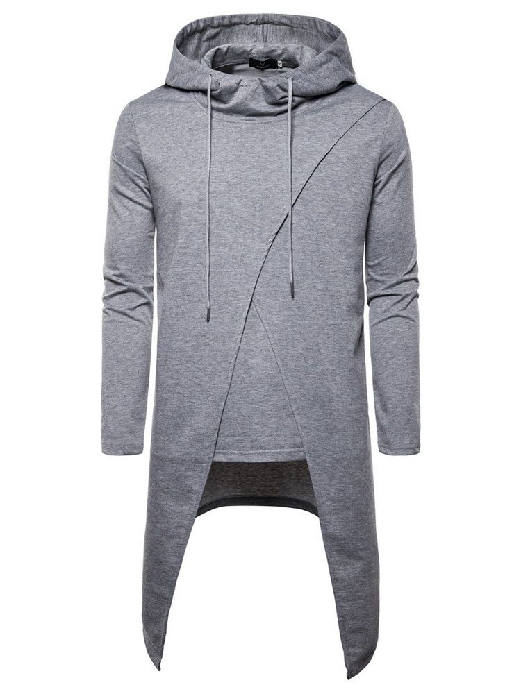 Pullover Vanliga Asymmetriska Höst Casual Hoodies