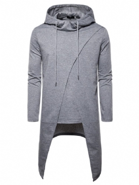 Pullover Vanliga Asymmetriska Höst Casual Hoodies