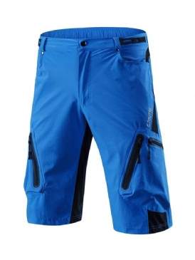 Herr Patchwork Color Block Outdoor Shorts Sommarsportbyxor