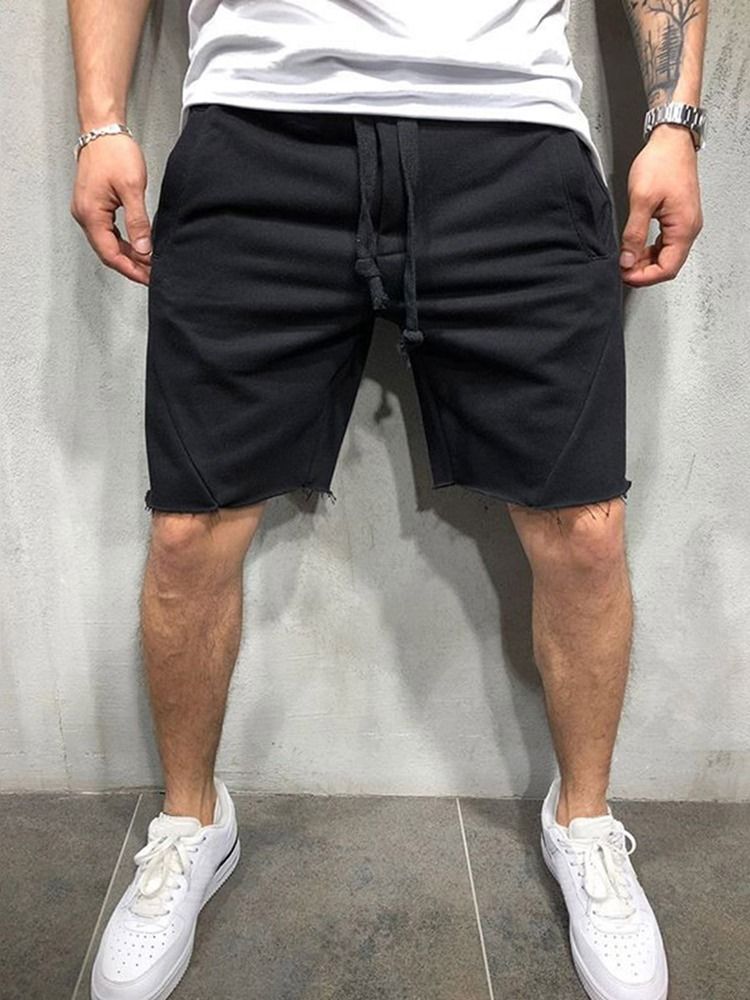 Rejäla Sportshorts För Män Med Fickor