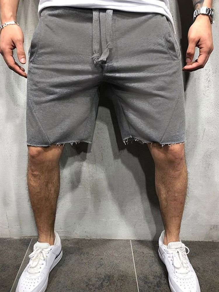 Rejäla Sportshorts För Män Med Fickor