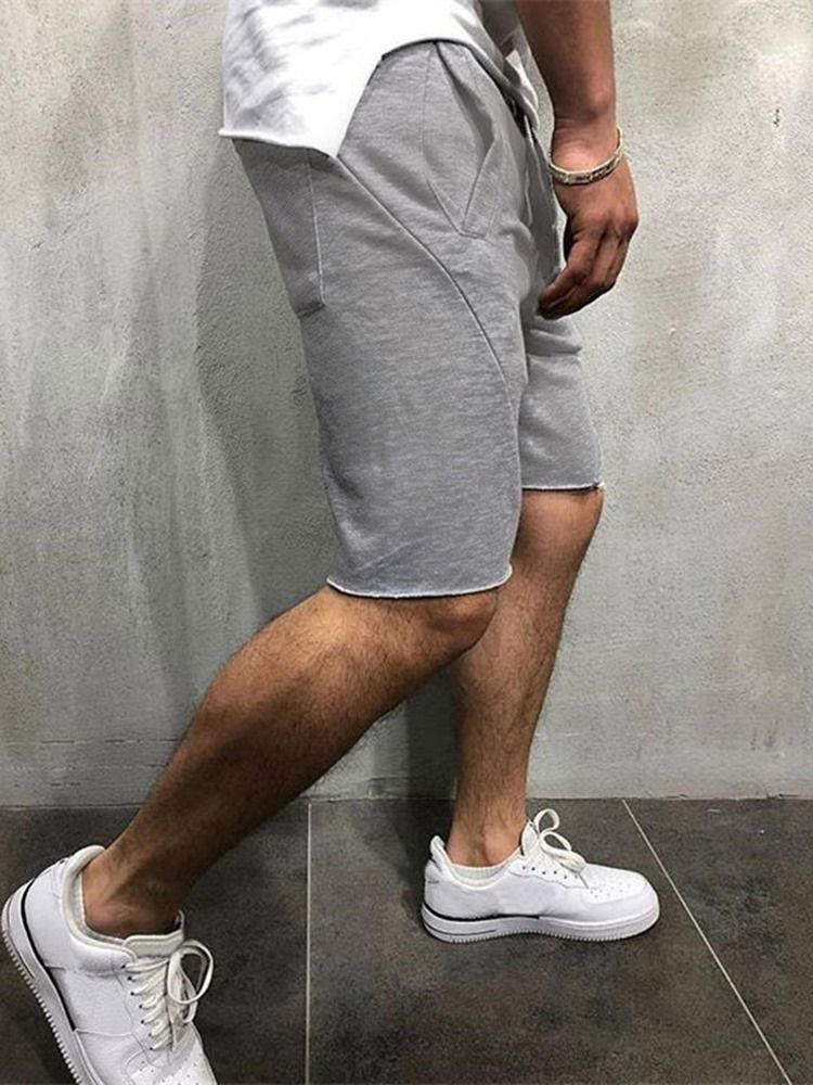 Rejäla Sportshorts För Män Med Fickor