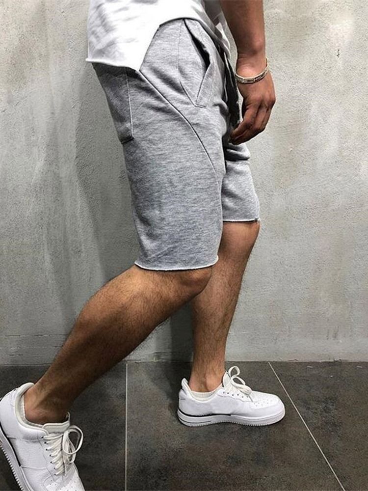 Rejäla Sportshorts För Män Med Fickor