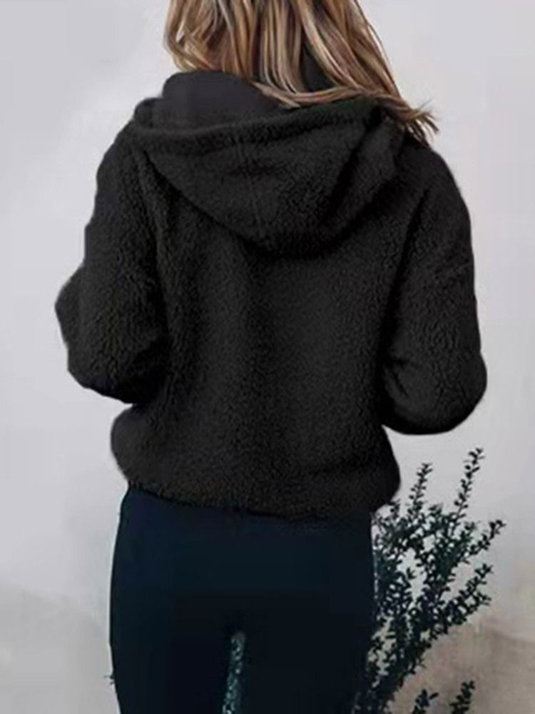 Patchwork Vanlig Höst Långärmad Hoodie