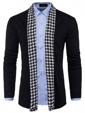 Standard Houndstooth Slim Fall Herrtröja