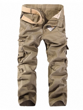 Rak Plain Pocket Zipper Four Seasons Casual Pants