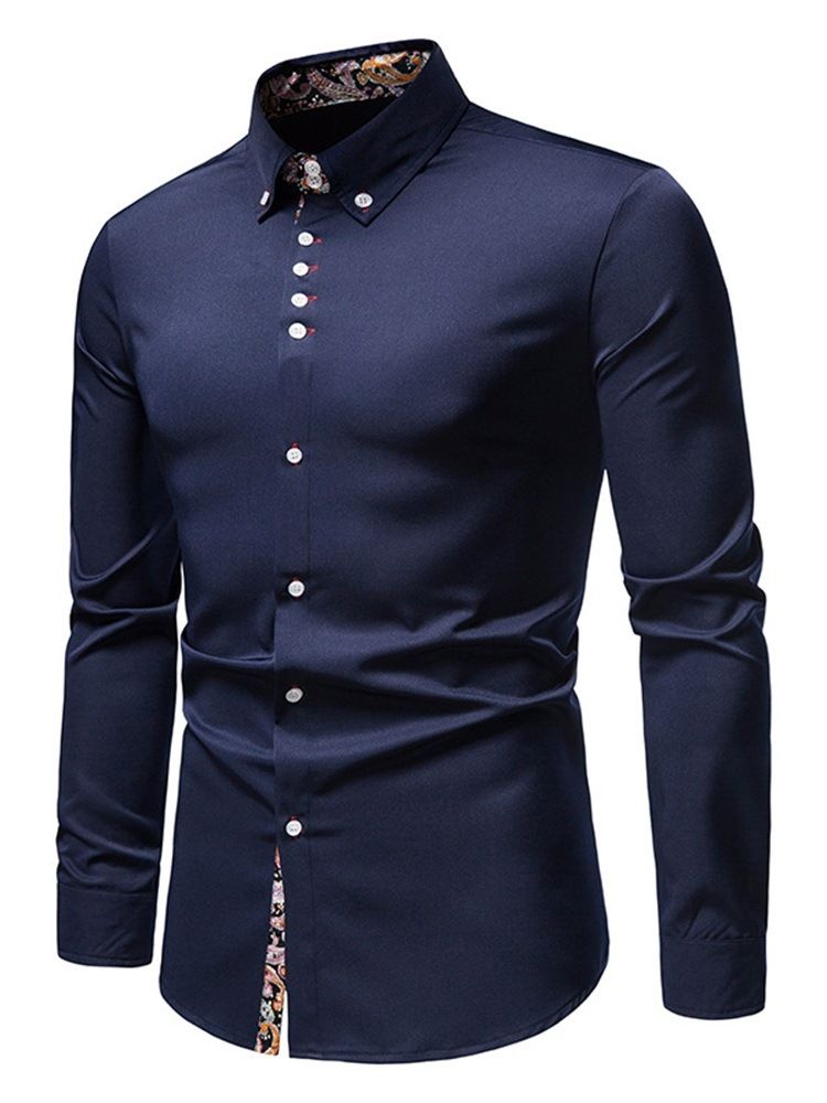 Casual Lapel Slim Fall Shirt