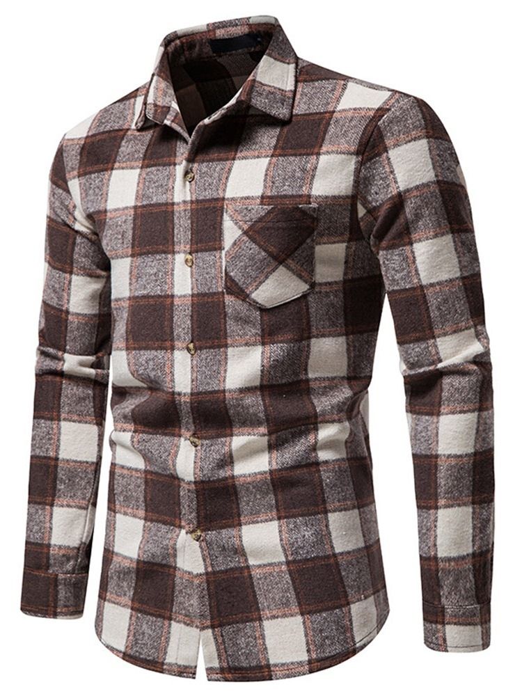 Rutig Casual Lapel Slim Fall Shirt