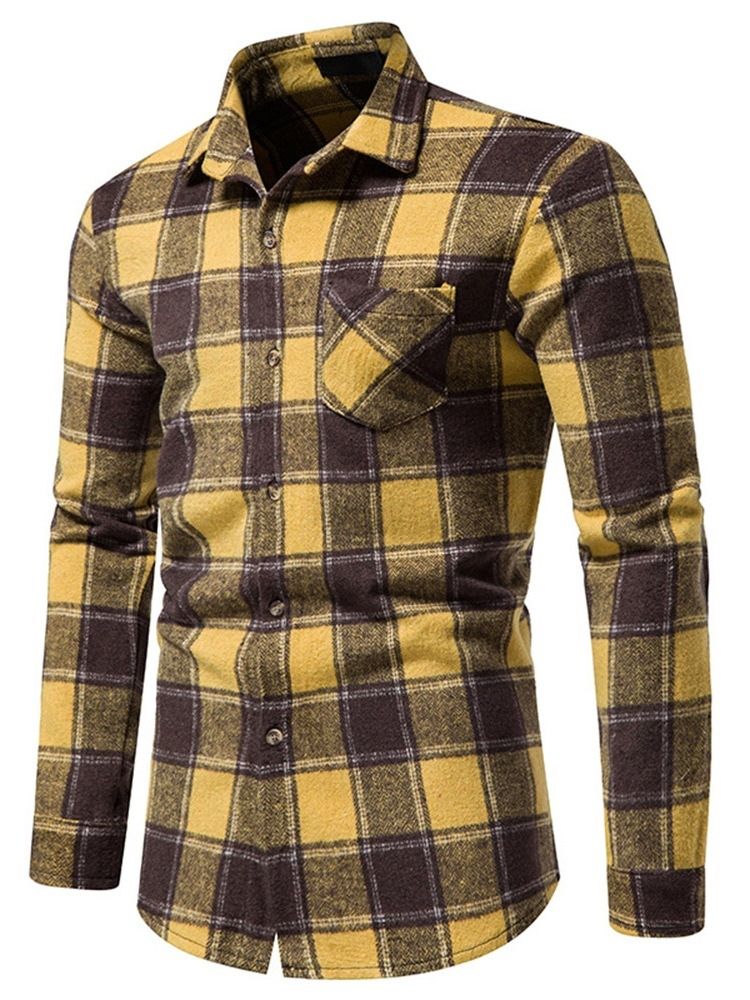 Rutig Casual Lapel Slim Fall Shirt