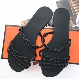 Slip-On Chain Flip Flop Vanliga Tofflor