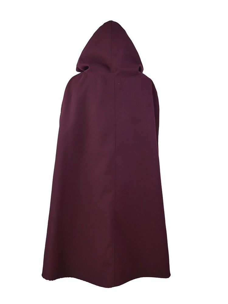 Casual Plain Polyester Winter Cape