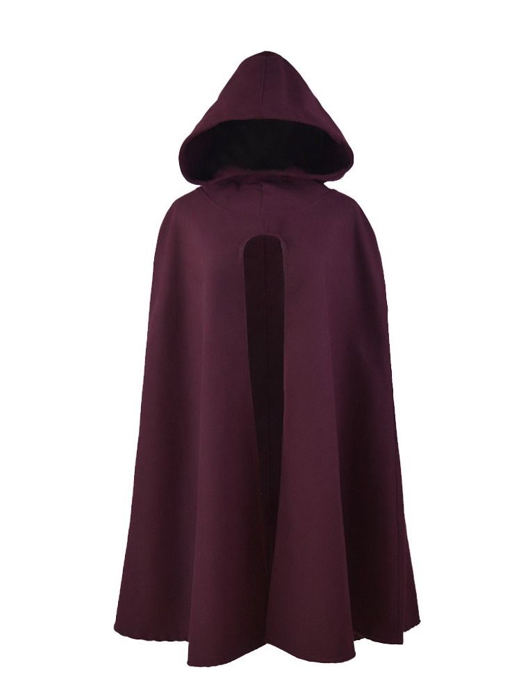 Casual Plain Polyester Winter Cape