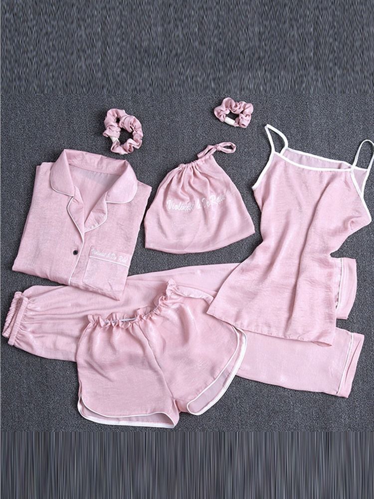 Dam 4St Cami Nightwear Pjs Set Med Matchande Present