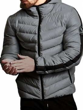 Standard Hooded Pocket Sports Zipper Down Jacket