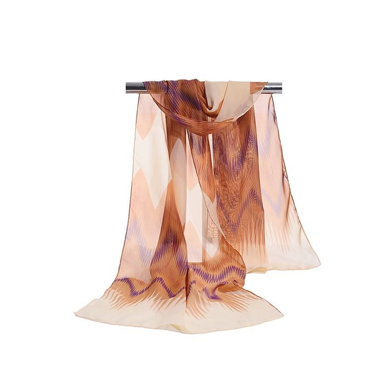 2018 Sommar Wave Colorized Chiffong Scarf