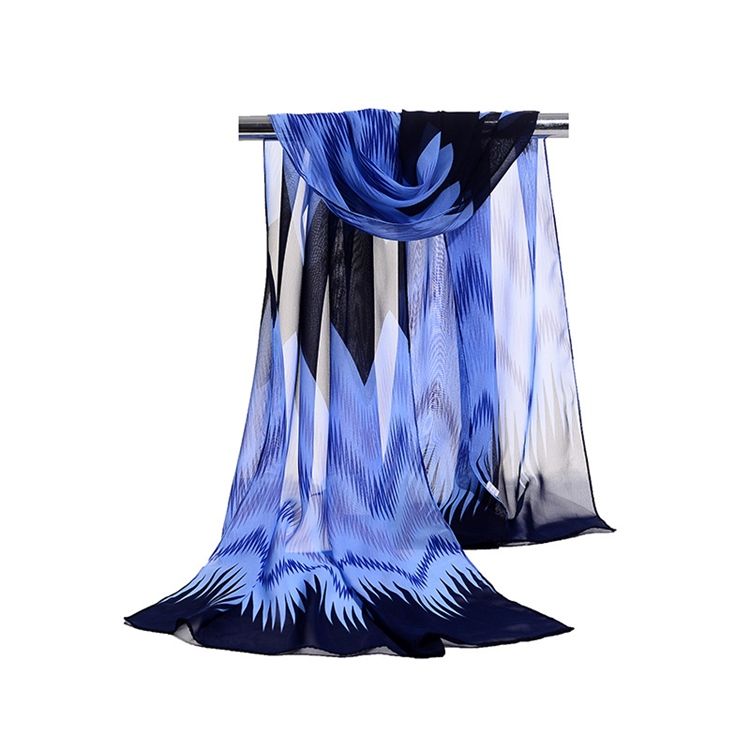 2018 Sommar Wave Colorized Chiffong Scarf