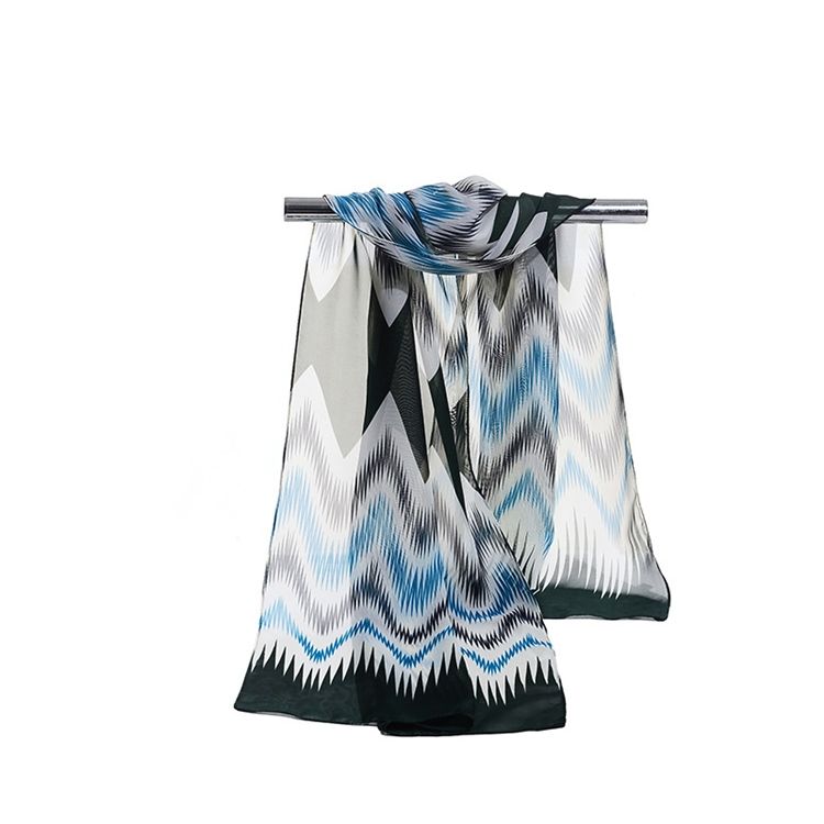 2018 Sommar Wave Colorized Chiffong Scarf