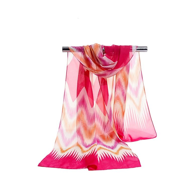 2018 Sommar Wave Colorized Chiffong Scarf