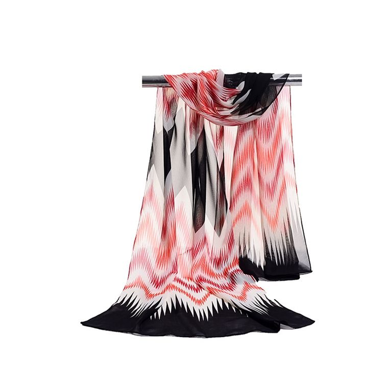 2018 Sommar Wave Colorized Chiffong Scarf