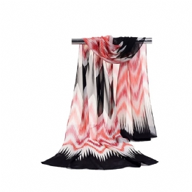 2018 Sommar Wave Colorized Chiffong Scarf