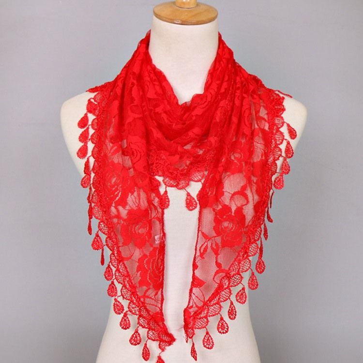 Ladylike Blommiga Scarves I Spets