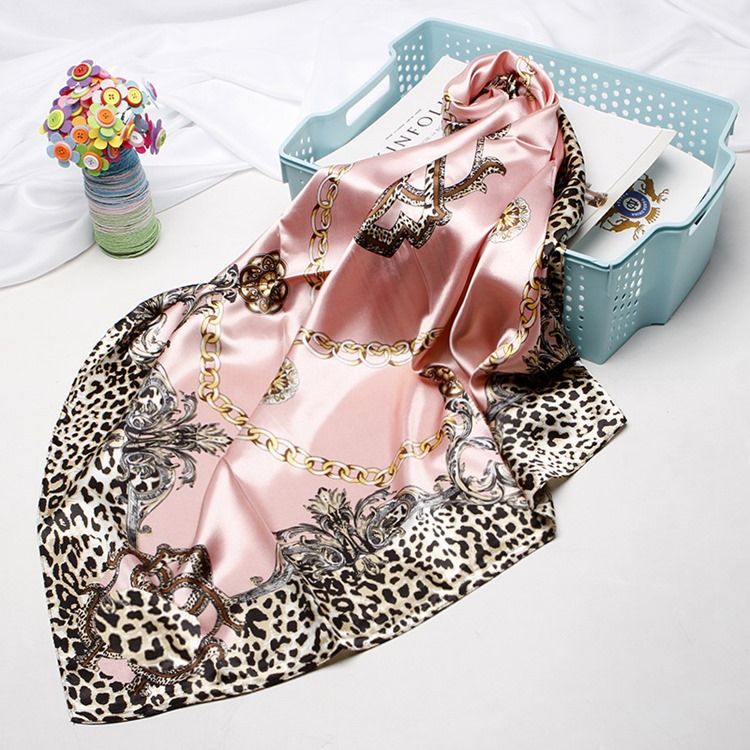 Print Charmeuse Leopard Fashion Damscarves