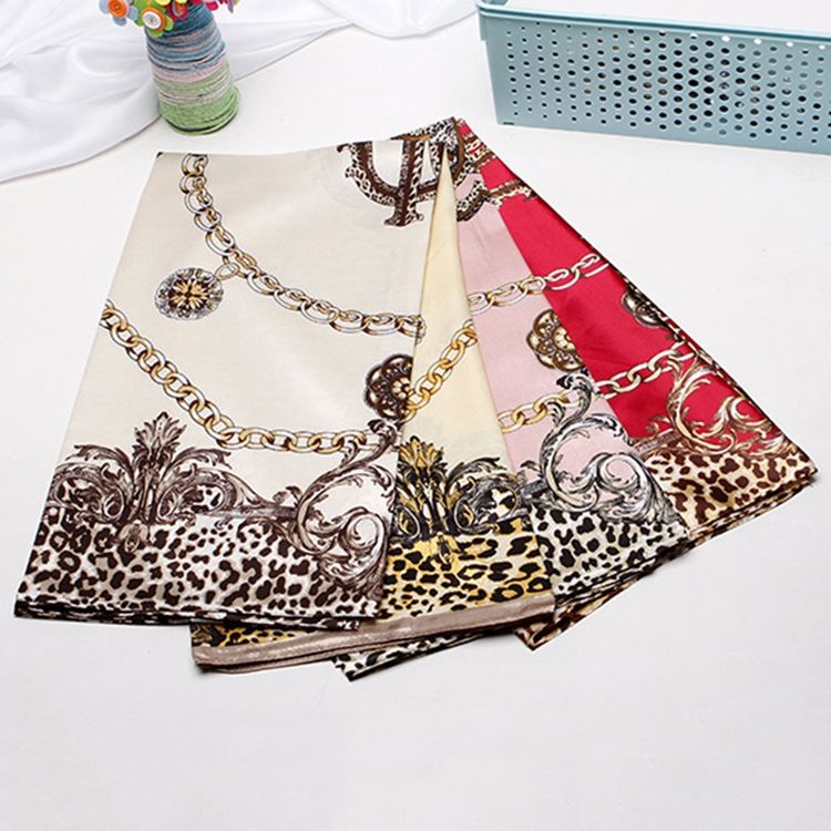 Print Charmeuse Leopard Fashion Damscarves