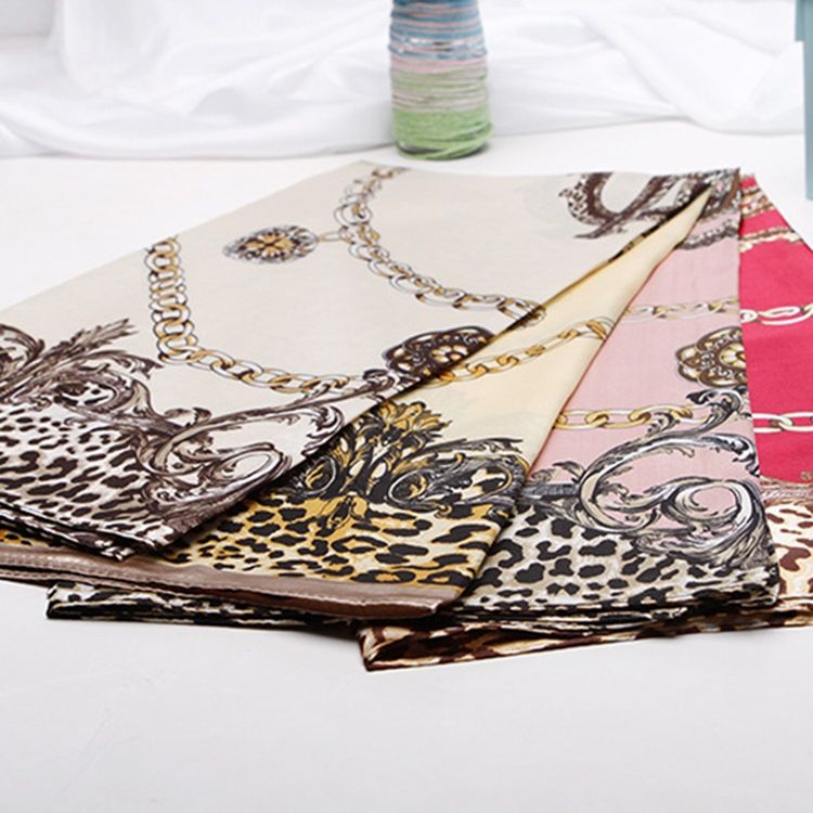 Print Charmeuse Leopard Fashion Damscarves