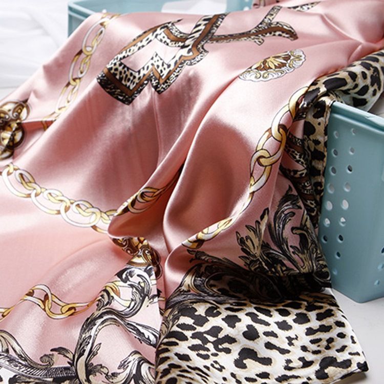 Print Charmeuse Leopard Fashion Damscarves