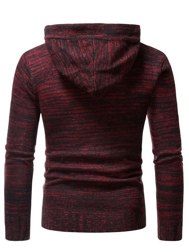 Hood Button Standard European Slim Sweater