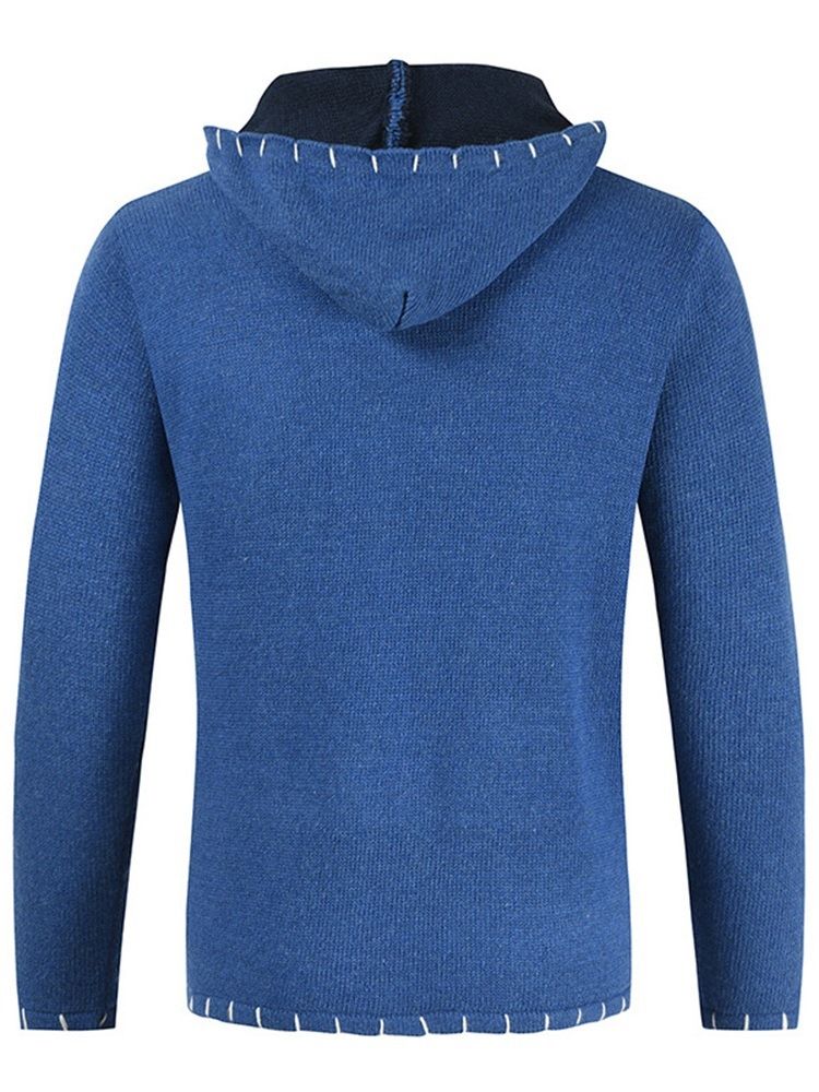 Standard Hooded Pocket Fall European Casual Sweater