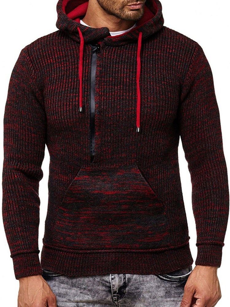 Standard Hooded Pocket Fall European Sweater