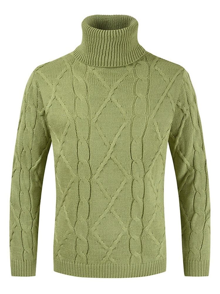 Vanlig Turtleneck Koreansk Standardtröja