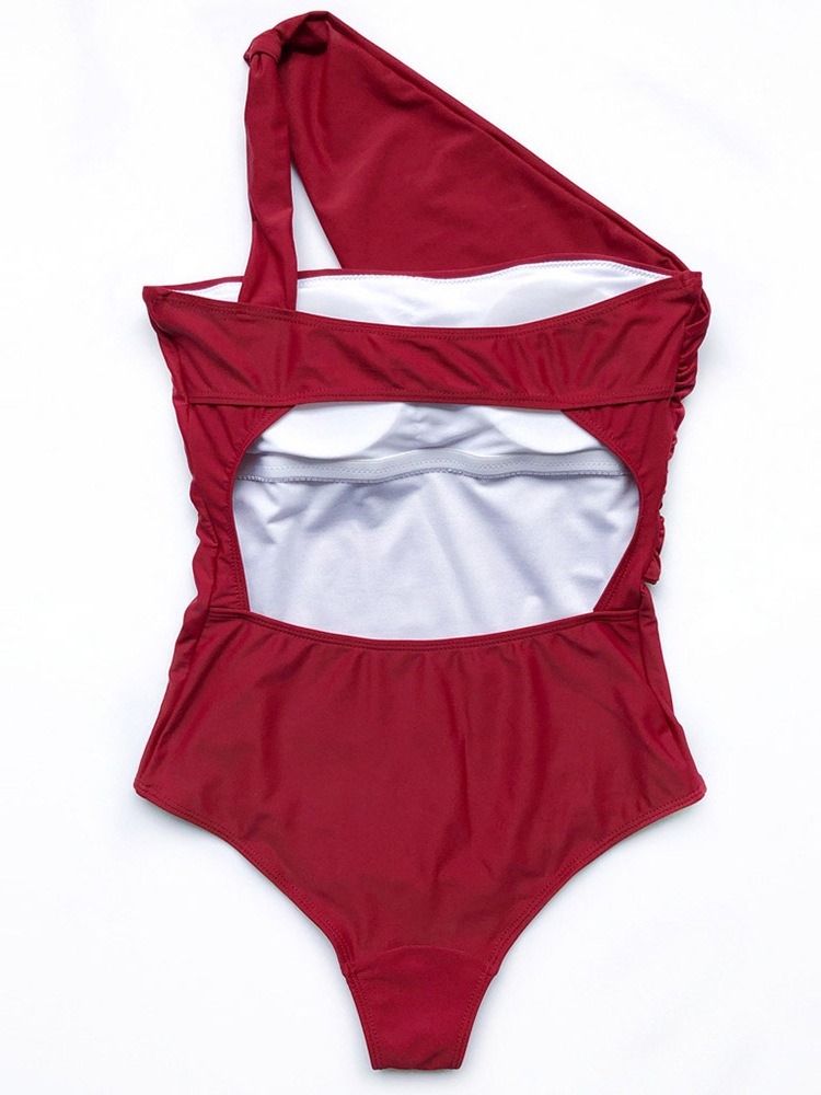 Patchwork Vanliga One Piece Badkläder Dam Monokini