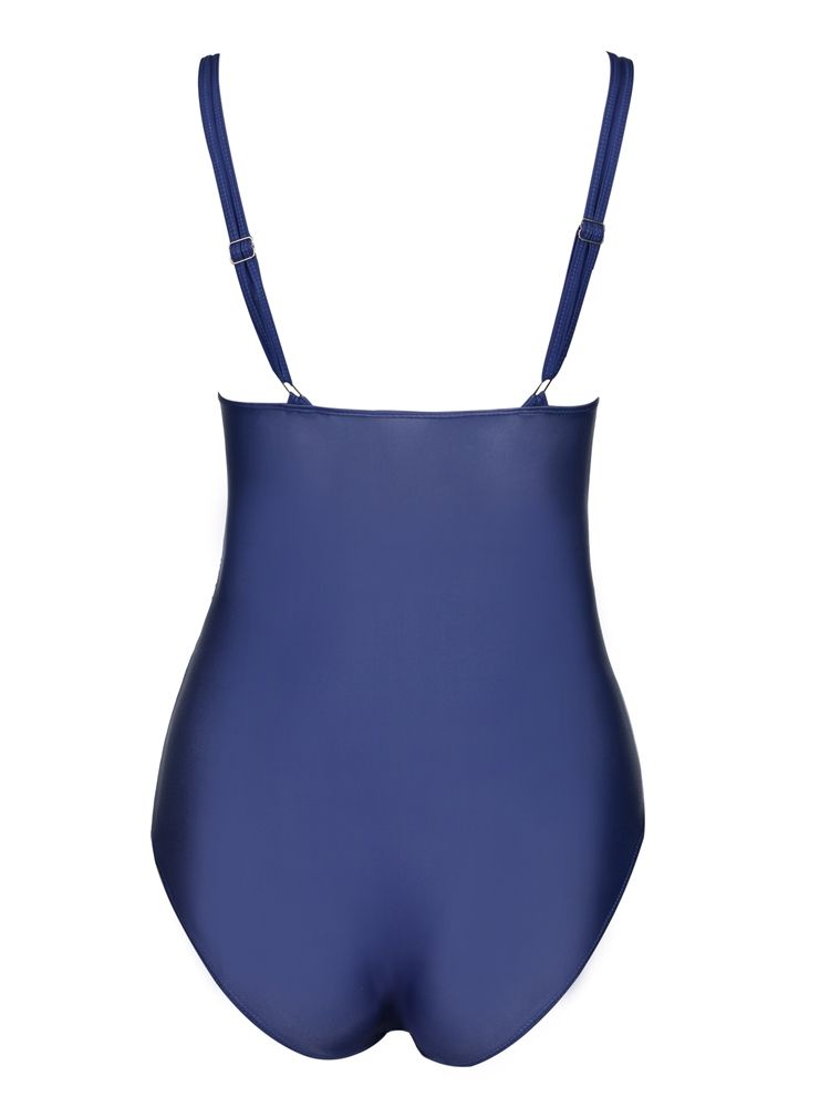 Plisserad Gradient Monokini (Plus Size Tillgänglig)